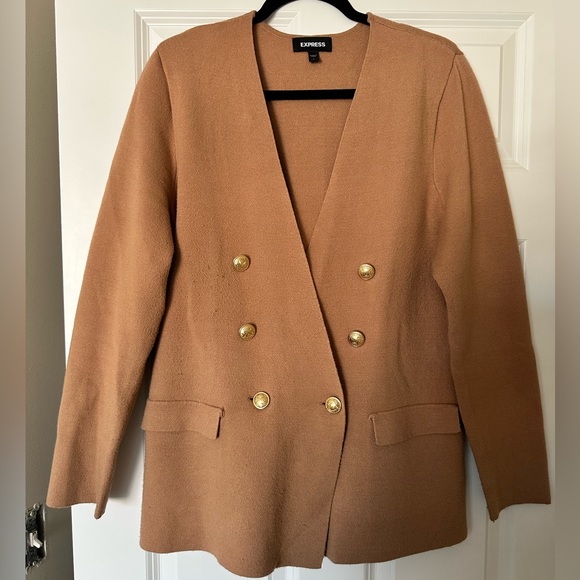 Express Sweaters - Express Button-Up Sweater - Size Large